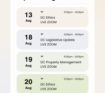DC CE Bundle - Ethics + Legislative Update + Property Management