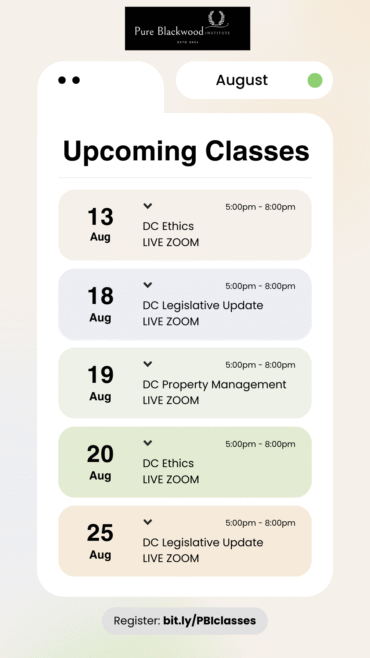 DC CE Bundle – Ethics + Legislative Update + Property Management
